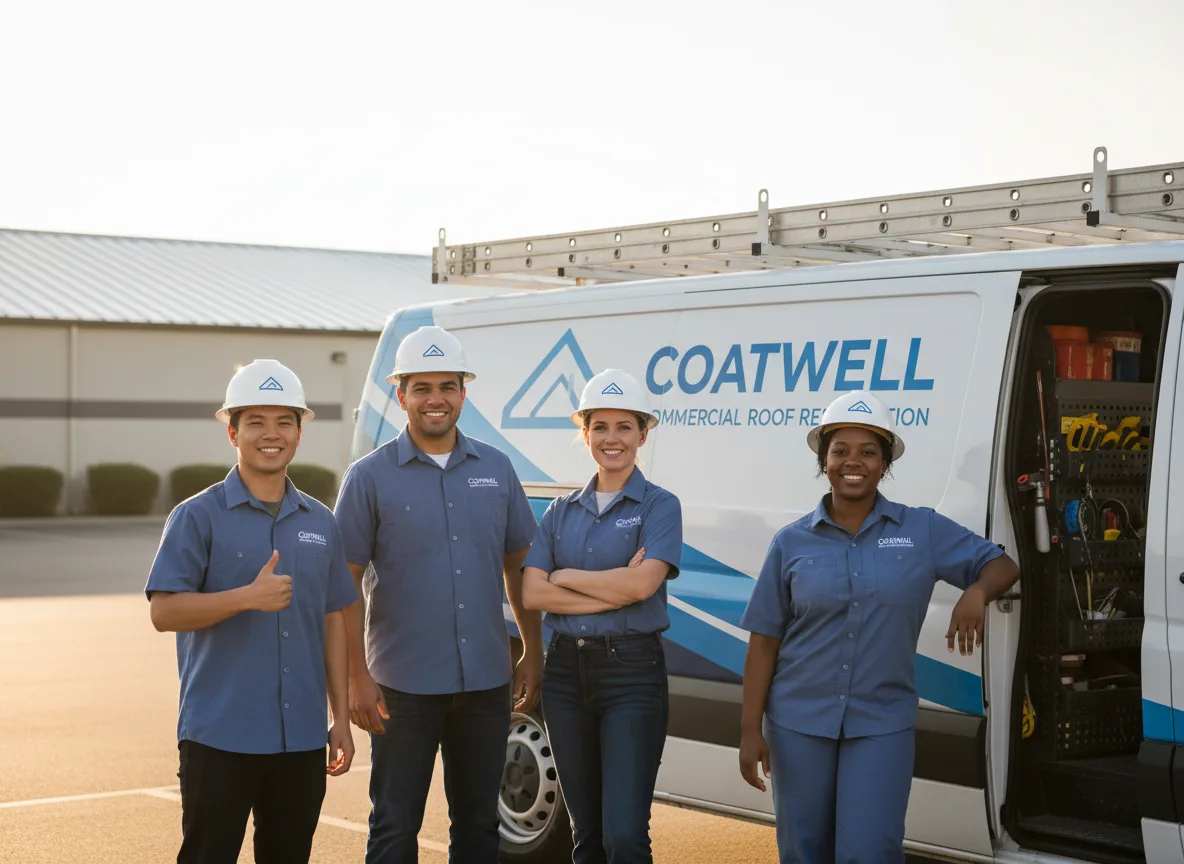 Commercial roof coating company in Westlake, OR